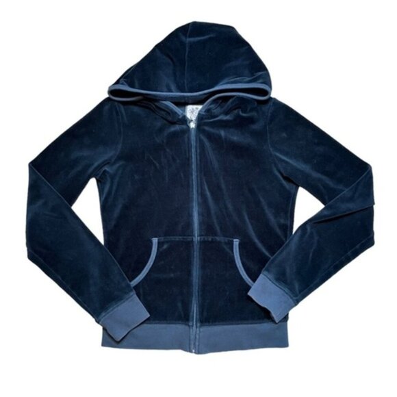 Juicy‎ Couture Y2K Full Zip Sweater Hoodie Women Size Medium - Picture 2 of 9